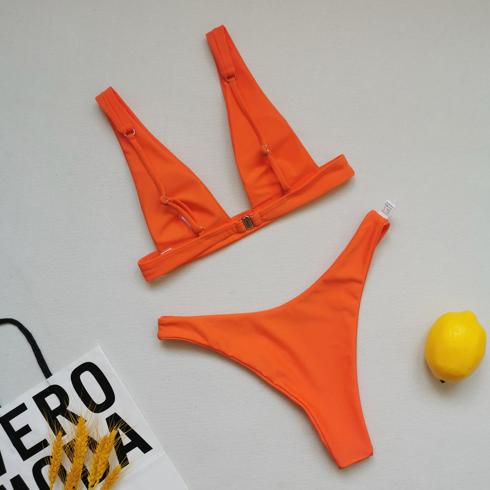 Solid Bikini Women Swimsuits